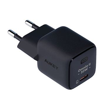 Aukey Ultra Portable 30W PD Wall Charger, black Alternative