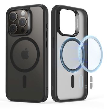 ESR Hybrid Case with HaloLock iPhone 15 Pro - Frosted Black Alternative