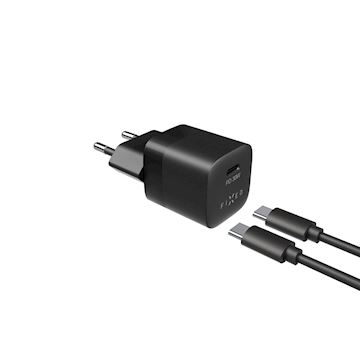 FIXED Mini Charger 30W + USB-C/USB-C Cable, black Alternative