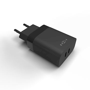 FIXED Dual USB-C Travel Charger 35W, black Alternative