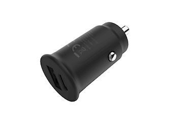 Grab 'n Go - 30W USB-C + USB-A Car Charger - Black Alternative