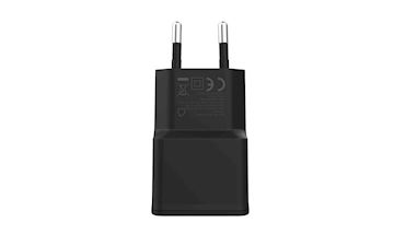 Grab 'n Go - 2.4A/12W USB-C + USB-A Wall Charger - Black Alternative