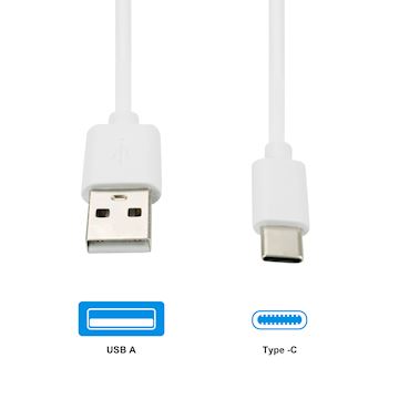 Grab 'n Go - Cable USB-C to USB-A 0.5m - White Alternative