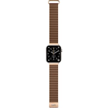 Laut Novi Luxe Apple Watch Strap 42/44/45/49mm, Sepia Brown Alternative