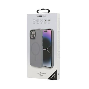 Musthavz Air Protect Case iPhone 15, Grey Alternative