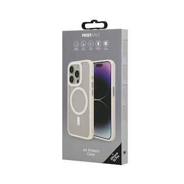 Musthavz Air Protect Case iPhone 15 Pro, Titanium white Alternative