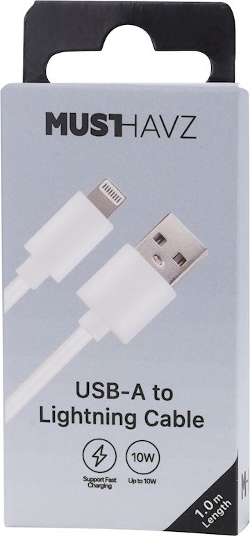 Musthavz GoEasy USB-A to Lightning Cable 1.0 meter, white Alternative