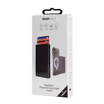 Musthavz MagSlider MagSafe Aluminum Card holder, black Alternative