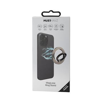 Musthavz MagLoop Ring Stand, Titanium Natural Alternative