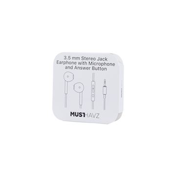 Musthavz to Go Earphone 3.5mm, white Alternative