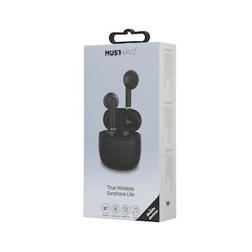 Musthavz True Wireless Earphone Lite, black Alternative