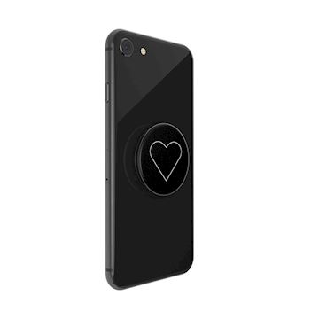 PopSockets - PG TresChic - White Heart Black Alternative