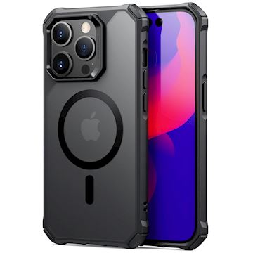 ESR Air Armor Case HaloLock iPhone 14 Pro, Frosted Black