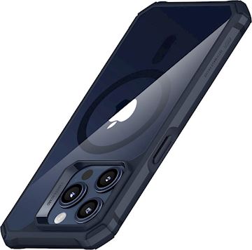 ESR Air Armor Case with HaloLock iPhone 15 Pro, Clear Blue