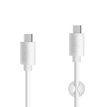 FIXED Cable USB-C to USB-C, white (1m)