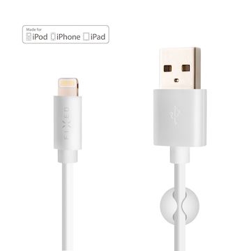 FIXED Long Cable USB-A to Lightning MFi, white (2m)