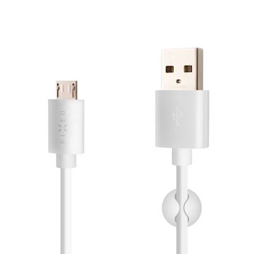 FIXED Long Cable USB-A to Micro, white (2m)