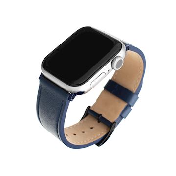 FIXED Leather Strap Apple Watch 42/44/45/46/49 mm, blue