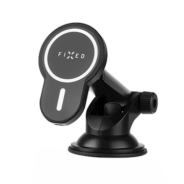 FIXED MagClick XL Wireless Car holder 15W, black