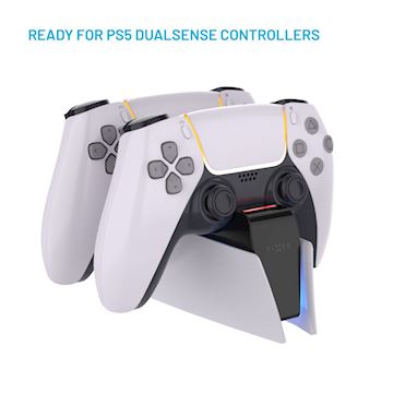 FIXED Dual Charger Stand for PS5 controller, black and white Alternative