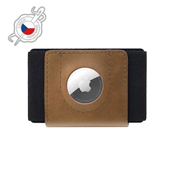 FIXED Tiny Wallet for AirTag, brown