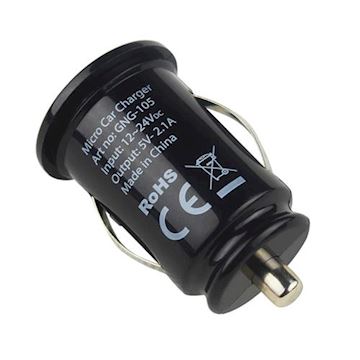 Grab 'n Go - 2.4A/12W Dual USB-A Car Charger - Black