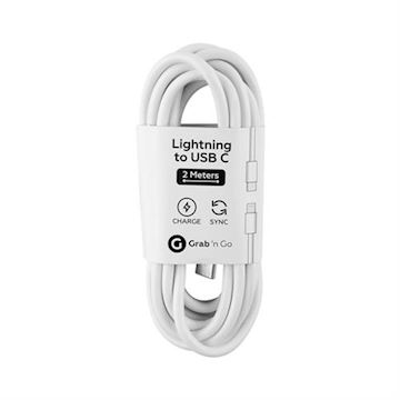 Grab 'n Go - Cable Lightning to USB C 2m (non MFI) - White