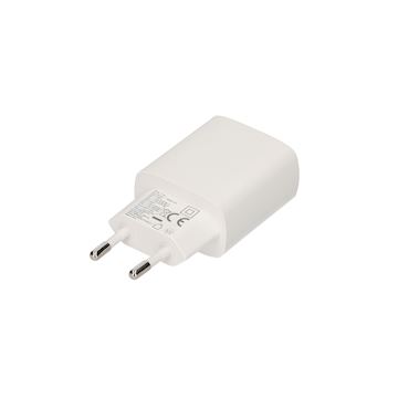 Grab 'n Go - 20W USB-C + USB-A Wall Charger - White