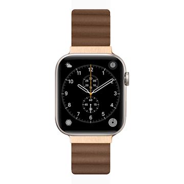 Laut Novi Luxe Apple Watch Strap 42/44/45/49mm, Sepia Brown