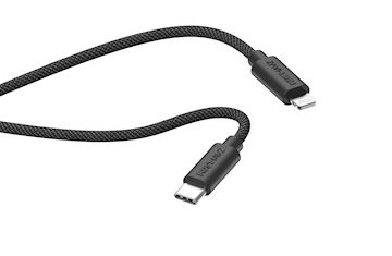 Musthavz USB-C to Lightning Braided Cable 1.0 meter, black