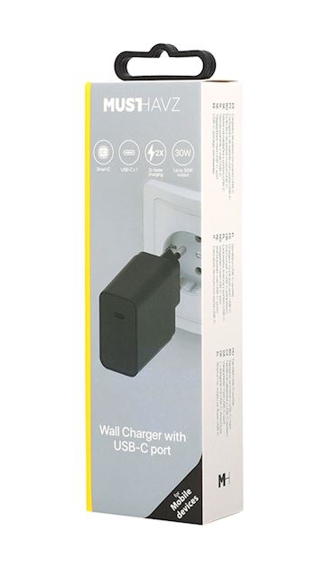 Musthavz USB-C Power Delivery Charger 30W - Black