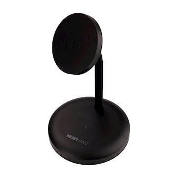 Musthavz MagStand 2-in-1 MagSafe wireless charger, black