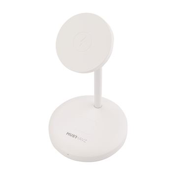 Musthavz MagStand 2-in-1 MagSafe wireless charger, white