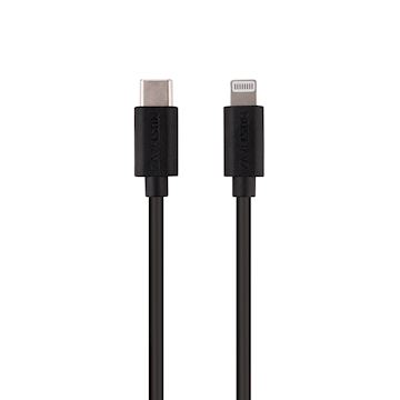 Musthavz to Go USB-C to Lightning Cable 1.0 meter, black