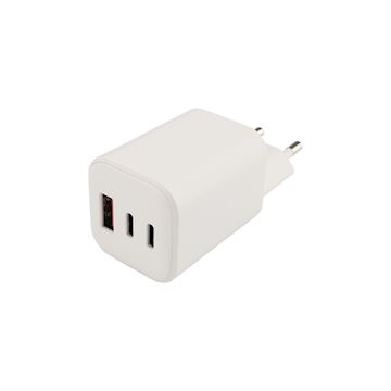 Musthavz 3 Port PD Nano Charger 2xUSB-C/USB-A 65W, white