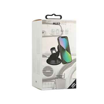 Musthavz Magnetic car holder with suction cup